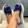 New Arrivel Ladies Sandalia 2021 Mujer Luxus GG Chaussur Sendal Sandles Bowknot Chanclas Plattform Frauen Slipper Frauen Sandalen Sandalen